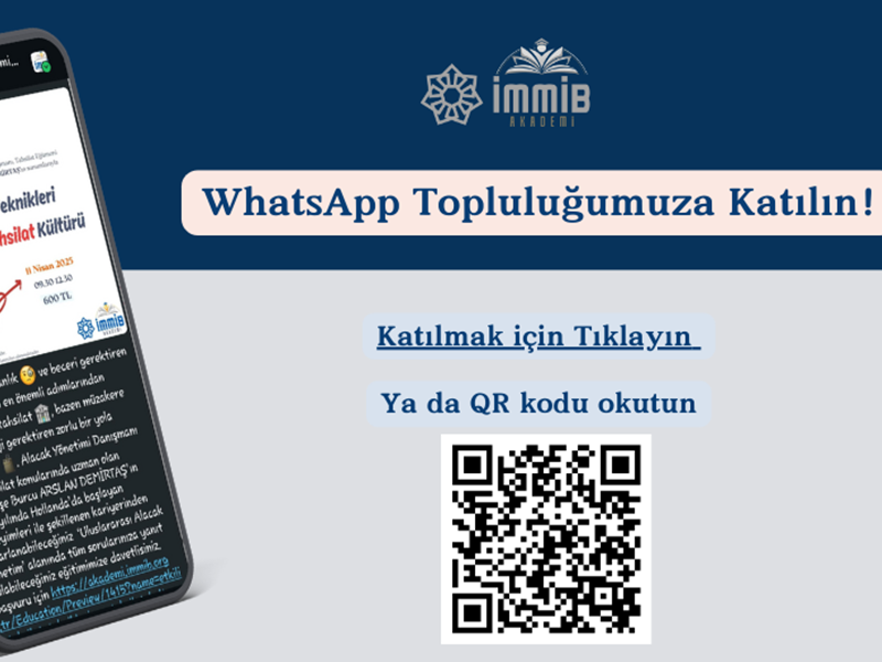 İMMİB Akademi WhatsApp Topluluğu